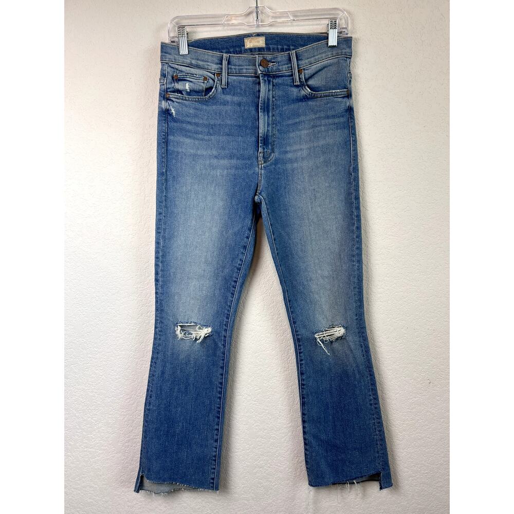 Chic MOTHER The Insider Crop Step Fray Jeans - Size 30